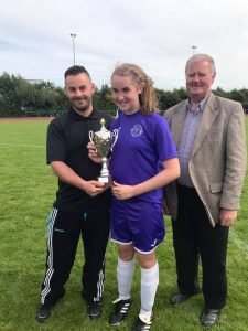 170902 Lagan Harps captain and Cup